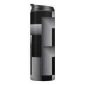 黒、銀、カッコいい、ユニークトレンディー タンブラー (回転右)