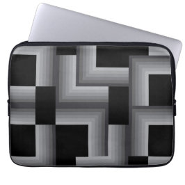 黒、銀、カッコいい、ユニークトレンディー ラップトップスリーブ