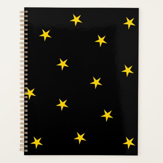 黒（黄色） プランナー手帳 (正面)