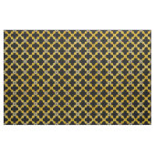 黒、黄、灰色の都市パタモダンーン ファブリック (ファットクウォーター)