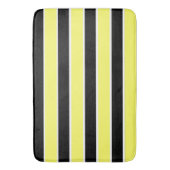 黒、黄、白の各ストライプ色 バスマット (正面縦)