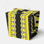 黒、黄、白の部族模様 フェイバーボックス (裏面サイド)