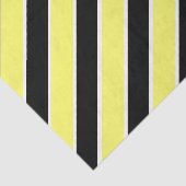 黒、黄、白ストライプの 薄葉紙 (詳細)