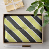 黒、黄、白ストライプの 薄葉紙 (ギフト)