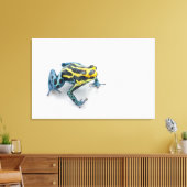 黒、黄、青の毒ダーツカエル キャンバスプリント (インサイチュ (リビング))