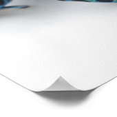 黒、黄、青の毒ダーツカエル ポスター (角)