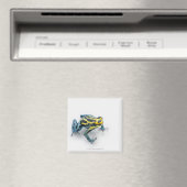 黒、黄、青の毒ダーツカエル マグネット (インサイチュ (食洗機))