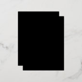 黒#000000砂利 箔シーズンポストカード (正面/裏面)