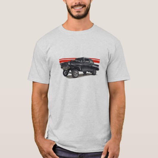 黒「57ベルエア川のポストのgasser tシャツ (正面)