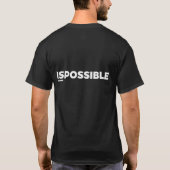 黒"ISPOSSIBLE"のTシャツ[S] Tシャツ (裏面)