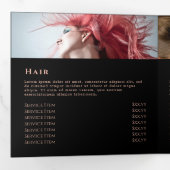 黒Agate 3折パンフレット 三つ折りカード (内部最初)