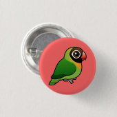 黒cheeked仲の良い恋人同士 缶バッジ (正面&裏面)