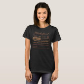 黒Hの暗黙語発音 Tシャツ (正面フル)