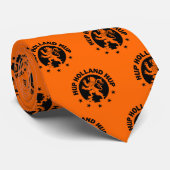 黒Hupオランダ-編集可能背景色 ネクタイ (ロール)