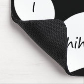 黒I愛私のチワワのマウスパッド マウスパッド (コーナー)