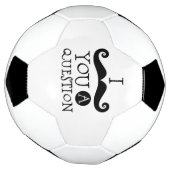 黒I mustache you a question サッカーボール (回転)