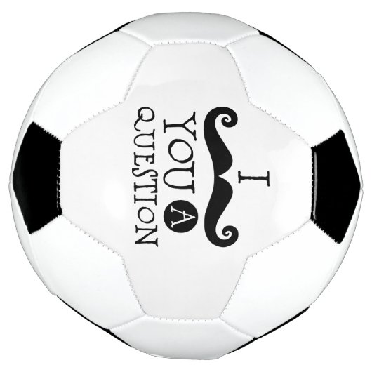 黒I mustache you a question サッカーボール (回転)