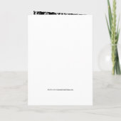 黒Insigniaモノグラム折り畳み結婚式招待状 招待状 (裏面)