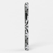 黒nホワイトウォーター色素朴ファームタイル模様 Case-Mate iPhoneケース (裏面/右)