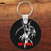 黒R.O.Aキーチェーン キーホルダー (正面)