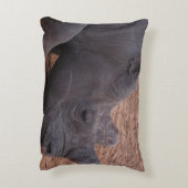 黒Rhinoアクセント枕 アクセントクッション (裏面(縦))