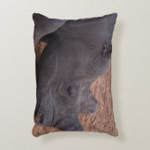 黒Rhinoアクセント枕 アクセントクッション (正面(垂直))