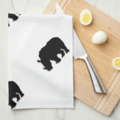 黒Rhino キッチンタオル (四つ折り)