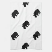 黒Rhino キッチンタオル (縦)