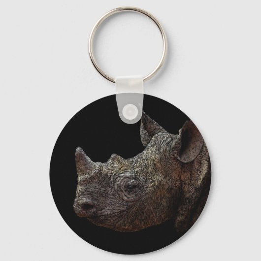 黒Rhino キーホルダー (正面)