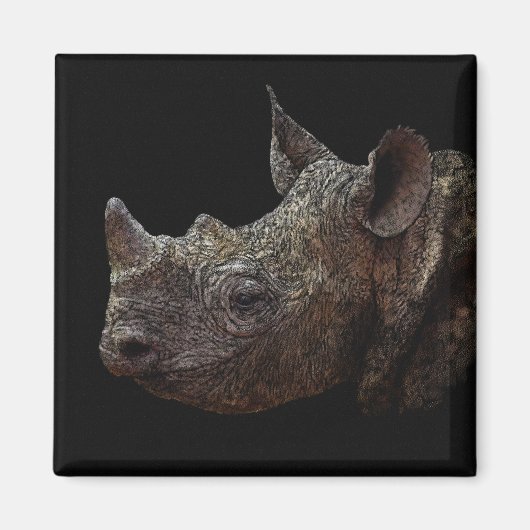 黒Rhino マグネット (正面)