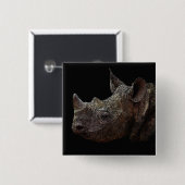 黒Rhino 缶バッジ (正面&裏面)