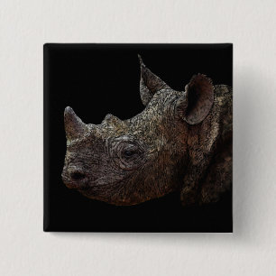 黒Rhino 缶バッジ