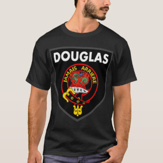 黒Tシャツのダグラス・サラマンダー紋章 Tシャツ