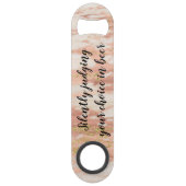 黙々とビールの味を判断バラ金ゴールド スピード栓抜き (裏面)