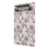 黙したピンクのハイビスカスの花模様 ミニクリップボード (アングル2)