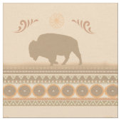 黙した種族のバイソン ファブリック (クローズアップ)