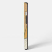 黙した色の抽象的な構成 iPhoneケース (左側面)