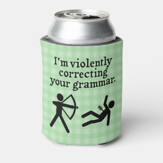 黙っおもしろいて文法のスプーフを修正 缶クーラー (缶裏面)