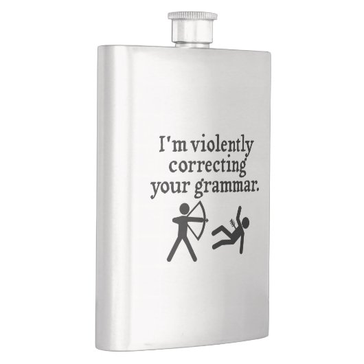 黙っおもしろいて文法を直すこと フラスク (右)