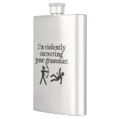 黙っおもしろいて文法を直すこと フラスク (左)