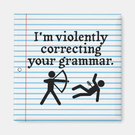 黙っおもしろいて文法を直すこと マグネット