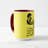 黙っている時の音が好き マグカップ (正面左)