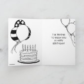 黙ってくれるか?バースデー カード (内部)