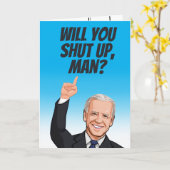 黙ってくれるか?バースデー カード (黄色い花)