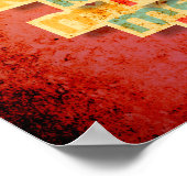 黙ってキス私のおもしろいタイポグラフィ ポスター (角)