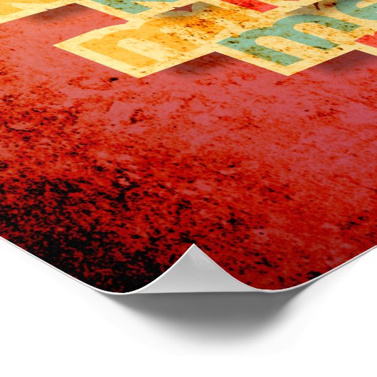 黙ってキス私のおもしろいタイポグラフィ ポスター (角)