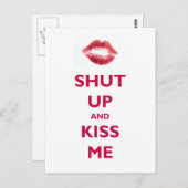 黙ってキス ポストカード (正面/裏面)