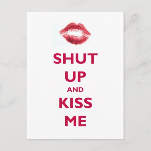 黙ってキス ポストカード (正面)