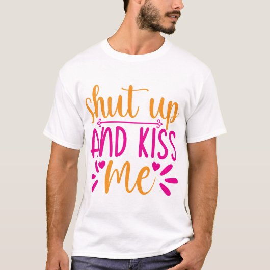 黙ってキス Tシャツ (正面)