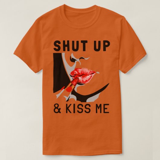 黙ってキス Tシャツ (デザイン正面)